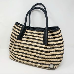 Vince Camuto Black Tan Harlo Tote